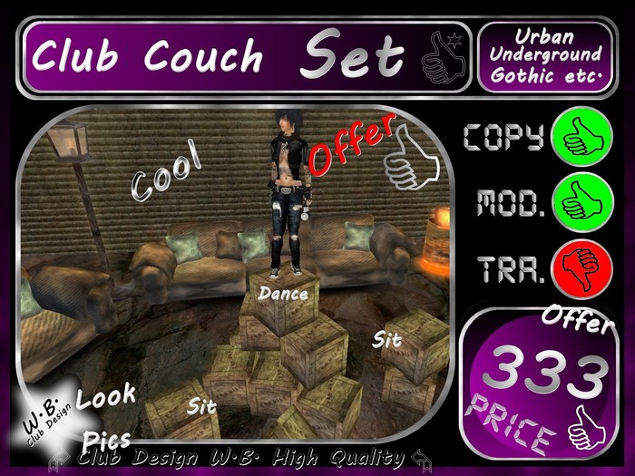 Club Couch Set