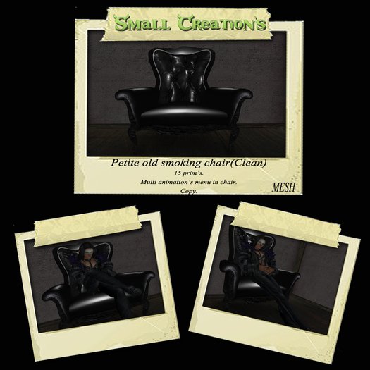 <Small> Petite old smoking chair (Clean)