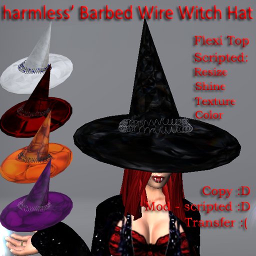 harmless' Barbed Wire Witch Hat [Boxed