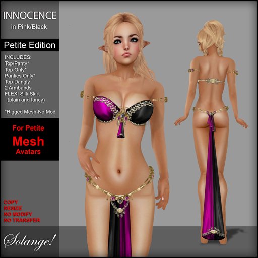 *Solange!* Petite Innocence HH - PINK/BLACK