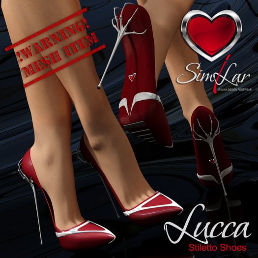 Similar Lucca Mesh Shoes Red Leather