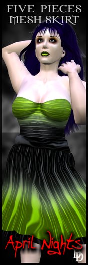 Dare Designs: April Nights - chartreuse