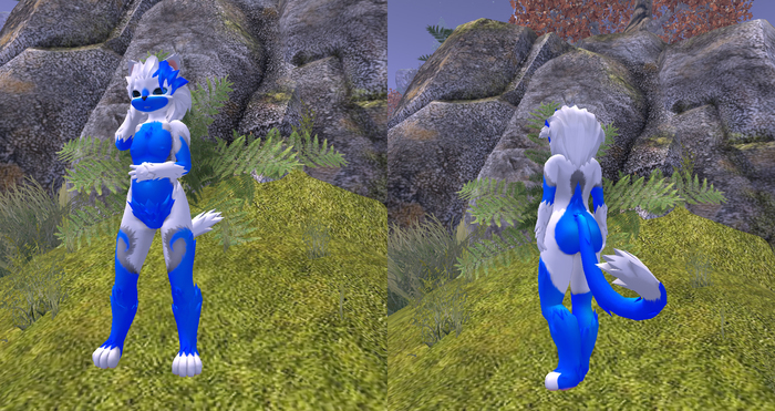 [BG Mod Text] White & Blue Male