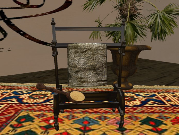 SB - CA " Free Standing Grungy Towel Rack"