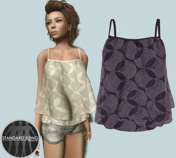 :[strip'd]: Keely Spaghetti Strap [Purple]