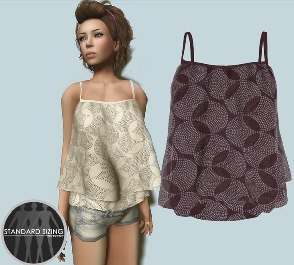 :[strip'd]: Keely Spaghetti Strap [Maroon]