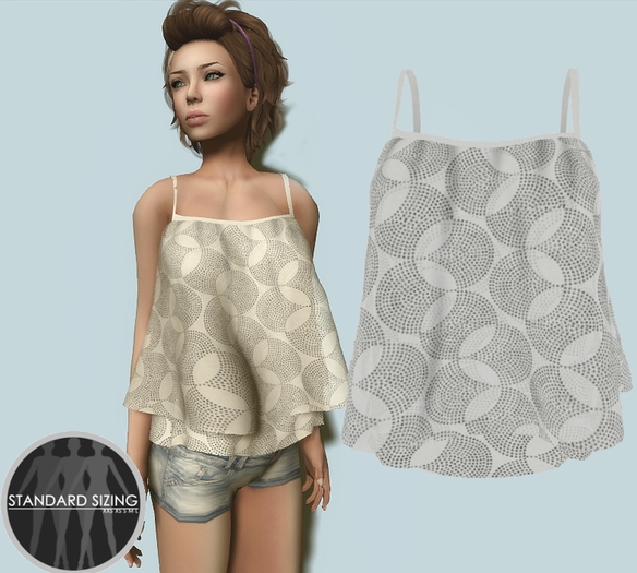 :[strip'd]: Keely Spaghetti Strap [White]