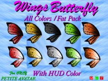 WINGS BUTTERFLY  Fat Pack / All Colors  FOR PETITE AVI