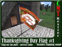 *TGA* Thanksgiving Flag #1 5m w/sound & resizer COPY