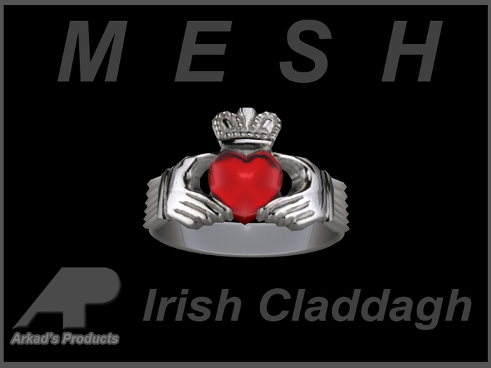 AP Friendship Ring with Ruby Heart