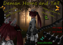 ~IWK~ horns and tail