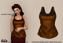 {bilo} Beaded Tank  - Copper MESH