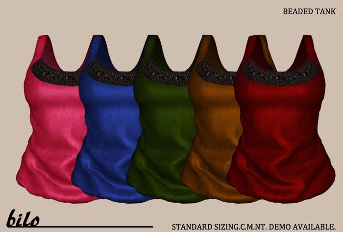 {bilo} Beaded Tank  - Fatpack MESH