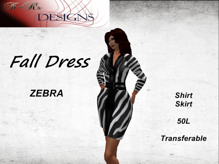 Fall Dress Zebra