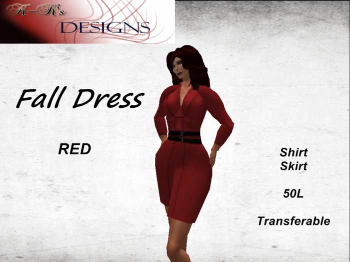 Fall Dress Red