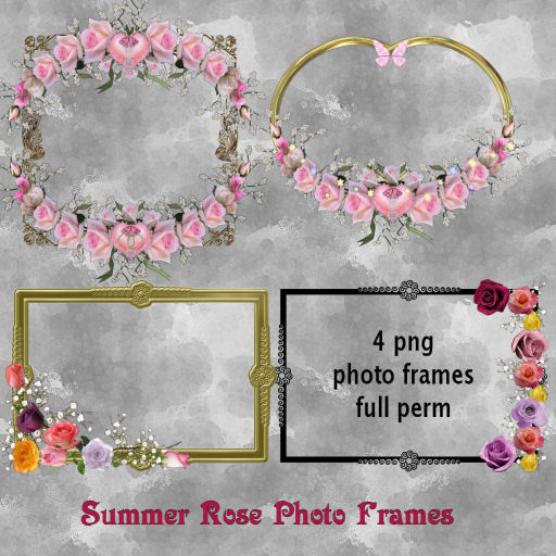 ~TJ~  Summer Rose Frames