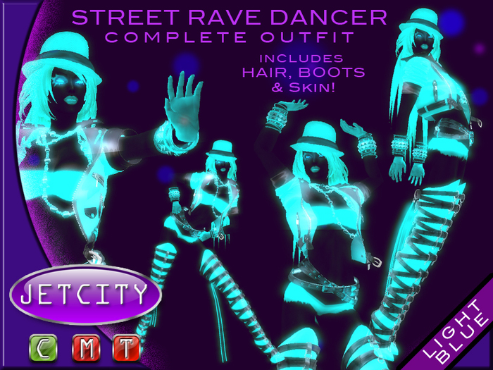 JETCITY - Street Rave Dancer > Lt Blue