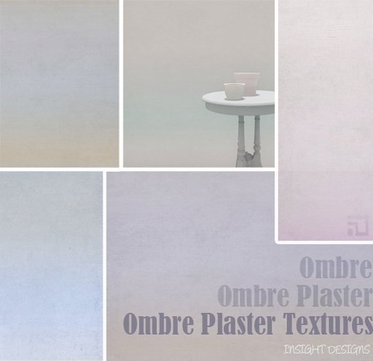 ID | Ombre, graduated colour blends and shaded Plaster textures by insight designs