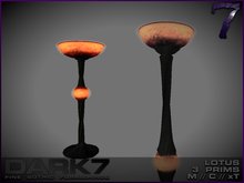 Dark 7: Lotus Lamp - table - orange