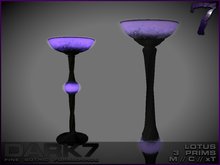 Dark 7: Lotus Lamp - table - purple