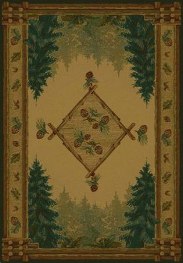 Forest Trail Beige Rug