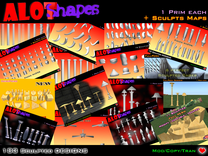 FULLPERM / ALOT Shapes / Ornate - BOX