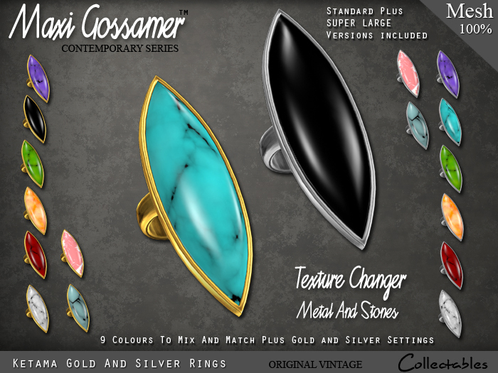 Rings - Contemporary Fashion Ketama Rings in Gold and Silver