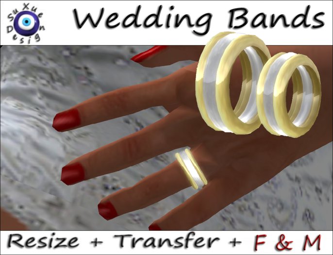 [su] dumping - Wedding Band Belen Gold Platinum F M
