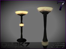 Dark 7: Lotus Lamp - standing - ivory