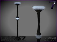 Dark 7: Lotus Lamp - standing - grey