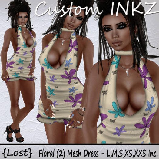 Lost - Floral 2 - Rigged Mesh Summer Dress [NEW - PROMO]