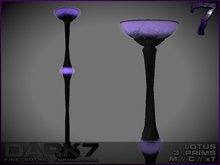 Dark 7: Lotus Lamp - standing - purple