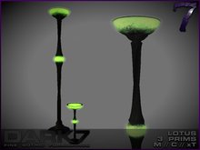 Dark 7: Lotus Lamp Set - green