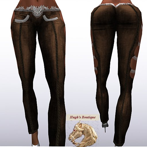 LACE JEANS BROWN
