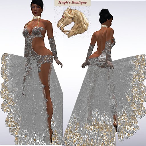 Silver Gown with Choker