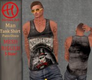 Heroes Art. Man Tank PanicDisco Sleavless Shirt Mesh Rigged