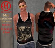 Heroes Art. Man Tank The Chariot Sleavless Shirt Mesh Rigged