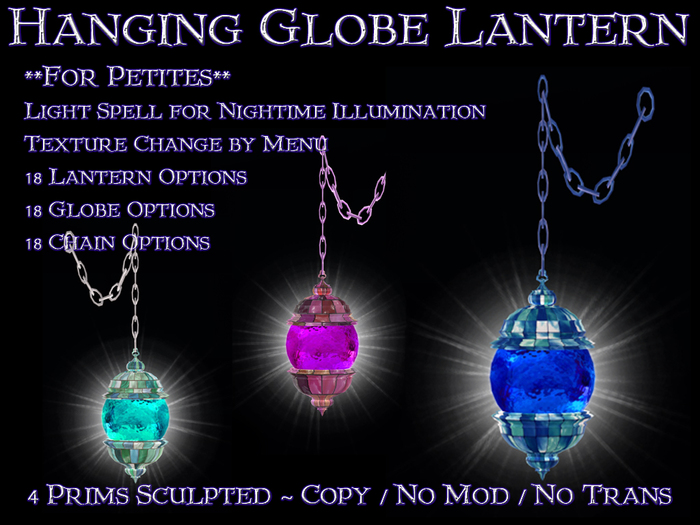 Hanging Globe Lantern for Petites