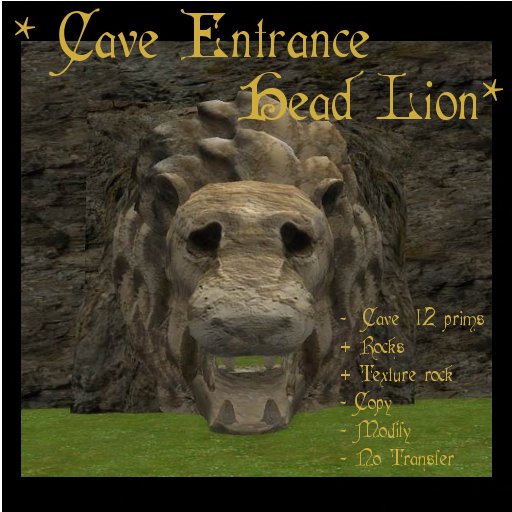 *Cave Entrance head Lion Box*
