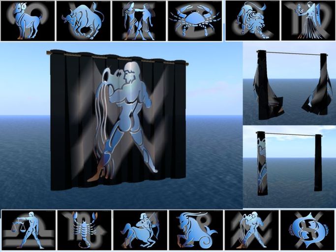 Curtains Zodiac 11 Aquarius