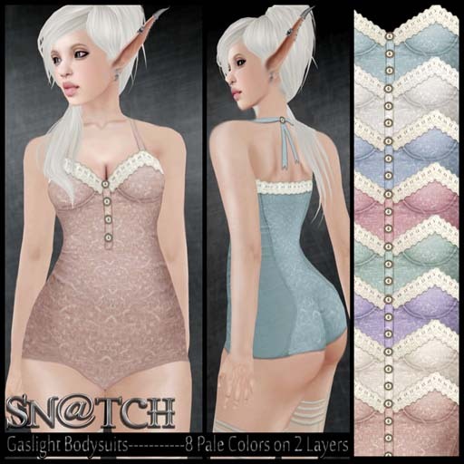 :::Sn@tch Gaslight Calico Bodysuit:::