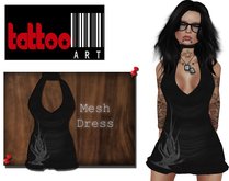 TattooArt Rigged Mesh Dress Black