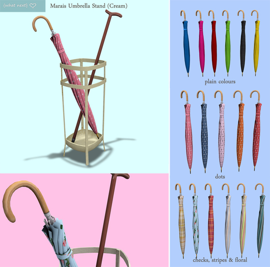 {what next} Marais Umbrella Stand (cream) 