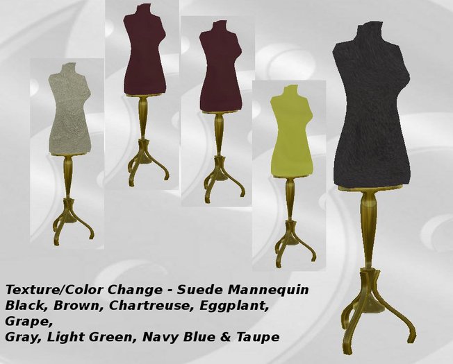 Mannequin Texture Change (suede) gold base