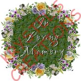 W10  In Loving Memory Lilac Floral Wreath (Rezz Me)