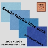 Suede fabrics blue pack (textures)