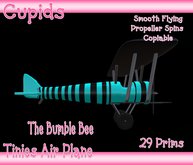 *CUPIDS*TINIES BUMBLE BEE AIRPLANE BLUE