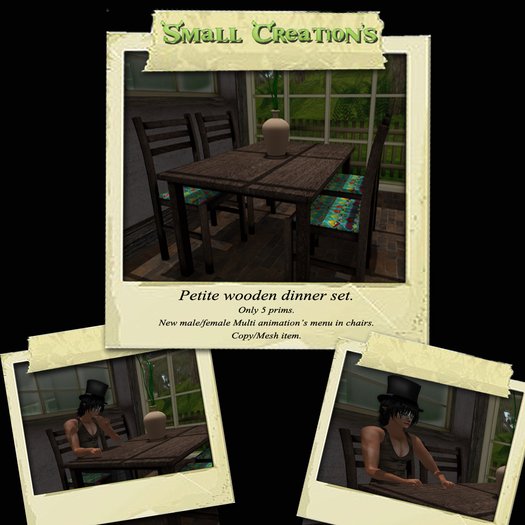 <Small>Wooden dinner set(boxed)