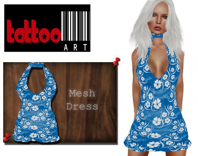 TattooArt Rigged Mesh Dress Hawai