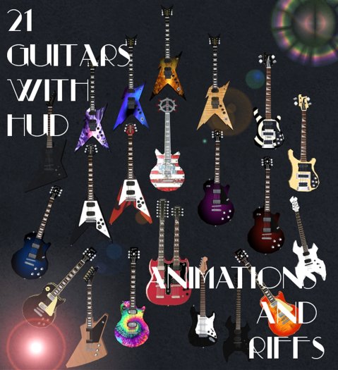 21 Guitars with hud